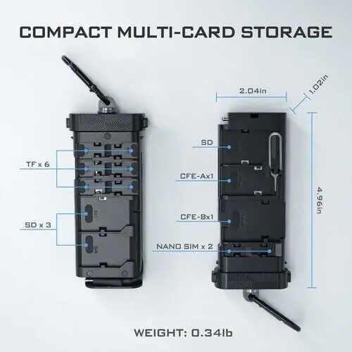 Freewell PRO CARD READER CF Express Type A/B, SD, TF COMBO