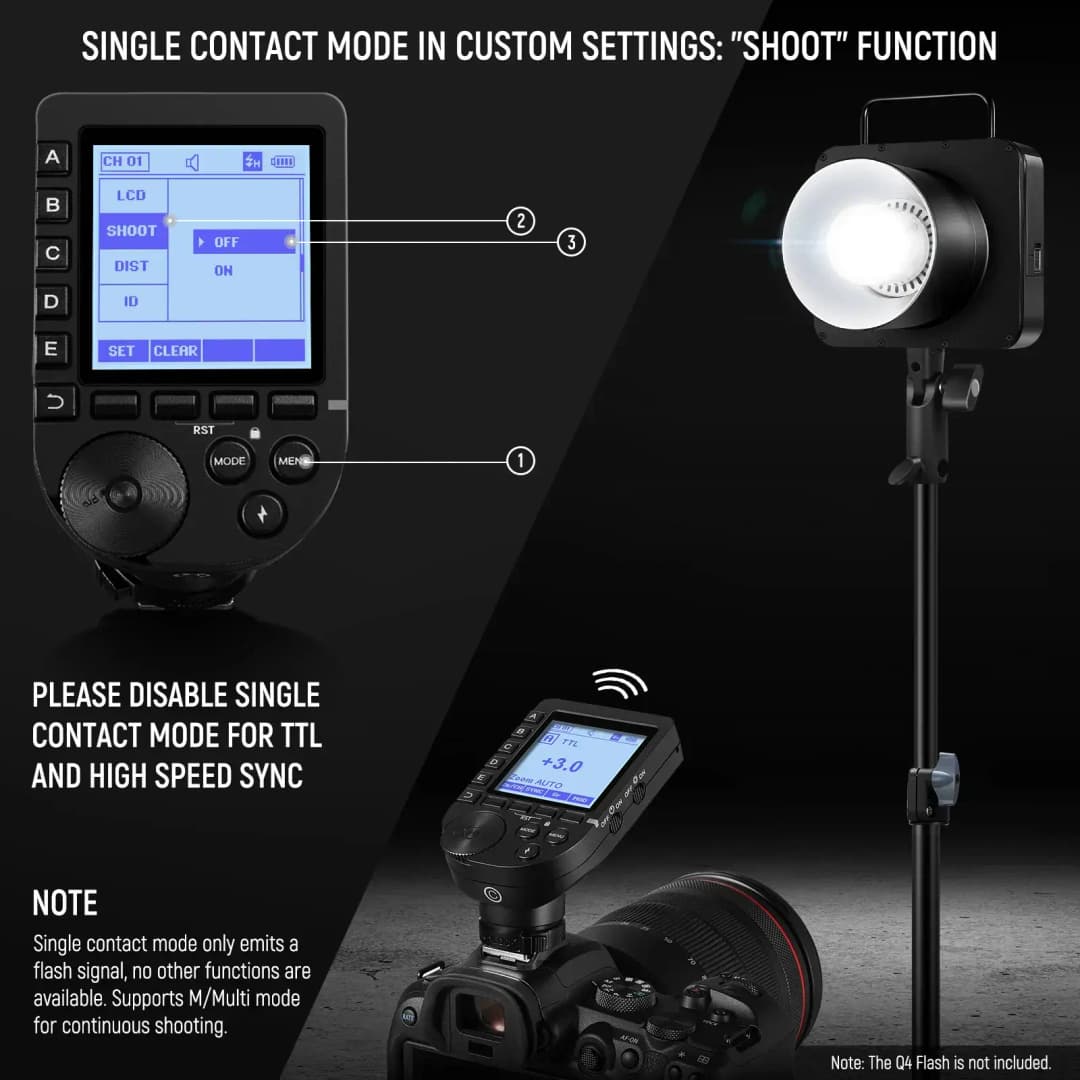 NEEWER QPRO-N Nikon Uyumlu TTL Kablosuz Flaş Tetikleyici
