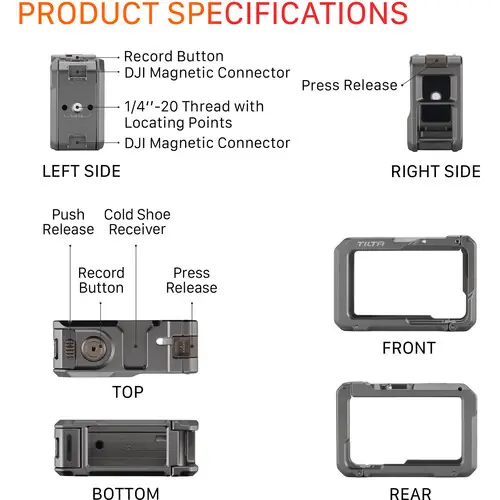 Tilta DJI Action 5 Pro Base Kit Black (TA-T72-A-B)