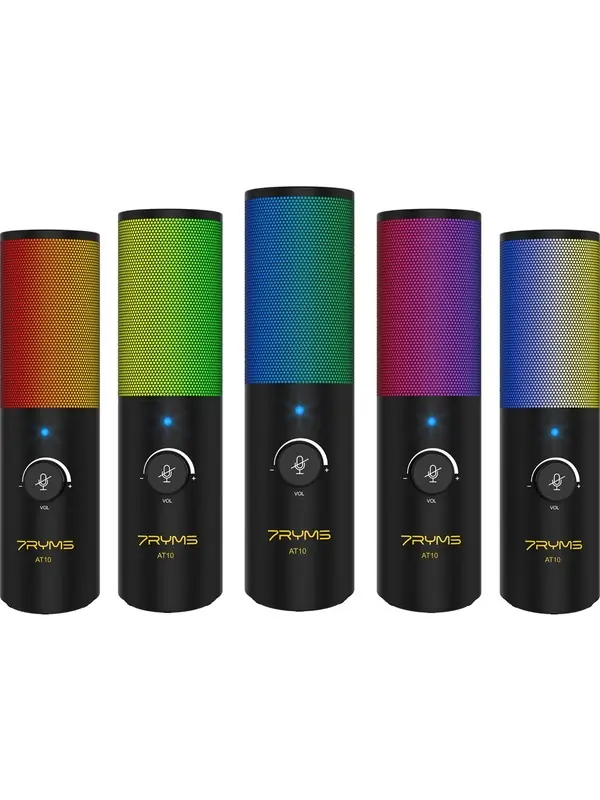 Ürün görseli: 7ryms AT10 Rgb Kardioid Kondenser Mikrofonu Siyah