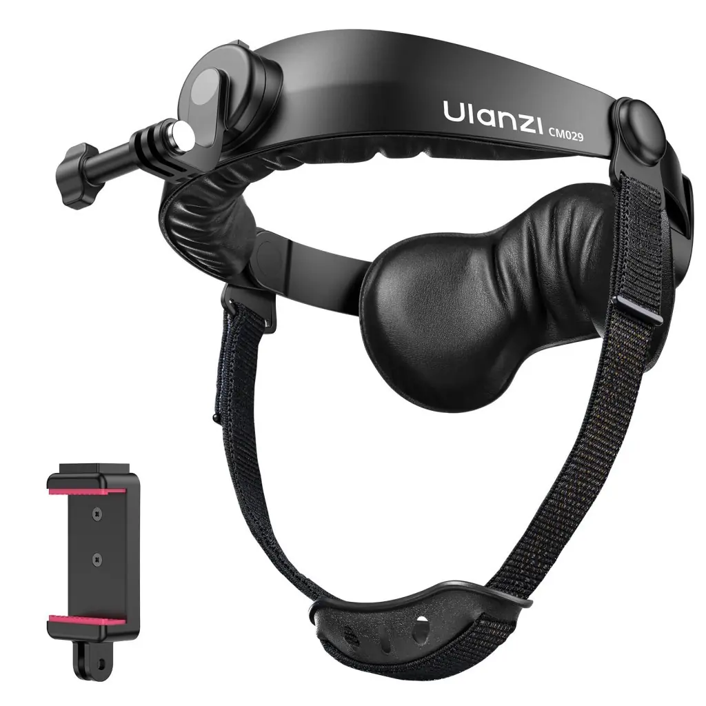 Ürün görseli: Ulanzi CM029 Ayarlanabilir Aksiyon Kamera ve Telefon Head Mount POV Çekim Sistemi - C098A
