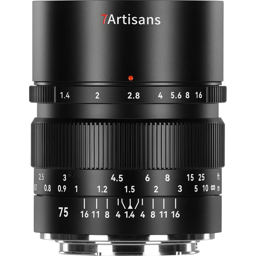 Ürün görseli: 7ARTISANS 75MM F/1.4 R MOUNT MF 75F14BN-R