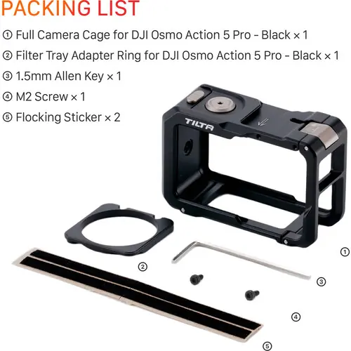 Tilta DJI Action 5 Pro Base Kit Black (TA-T72-A-B)