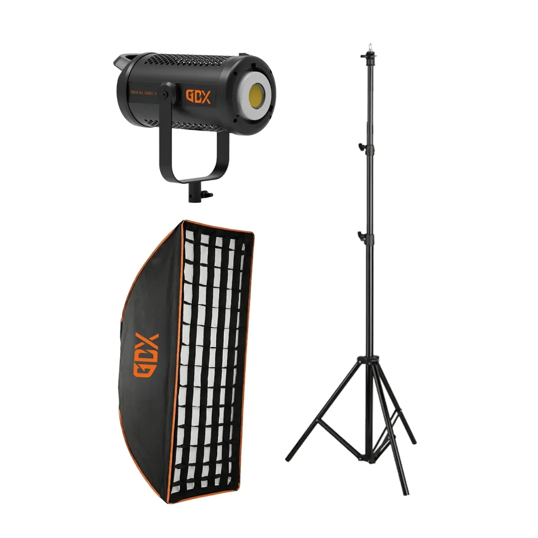 Ürün görseli: GDX EL-300C II Video ve Fotoğraf Sürekli Tekli Işık Seti