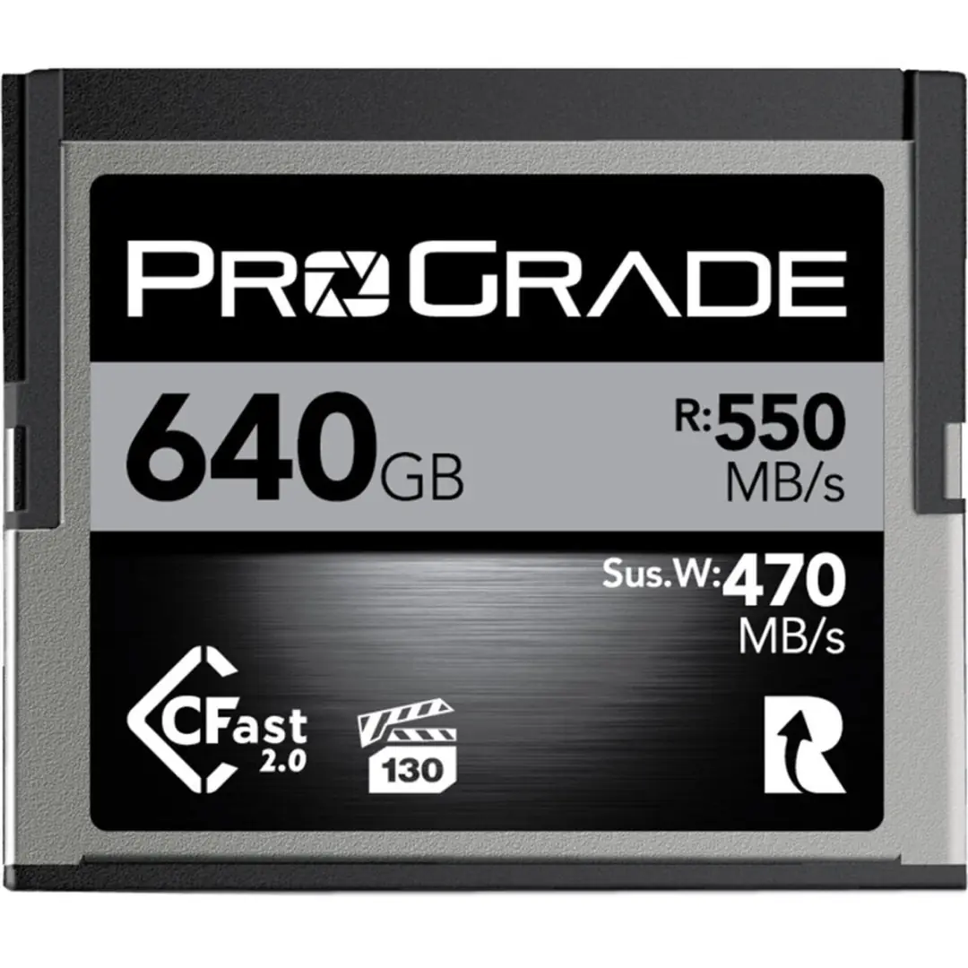 Ürün görseli: ProGrade Digital 640GB CFast 2.0 Hafıza Kartı