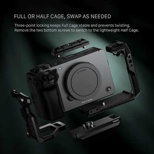 Sony FX5 Uyumlu Profesyonel Kamera Kafesi (Titanyum Grey)