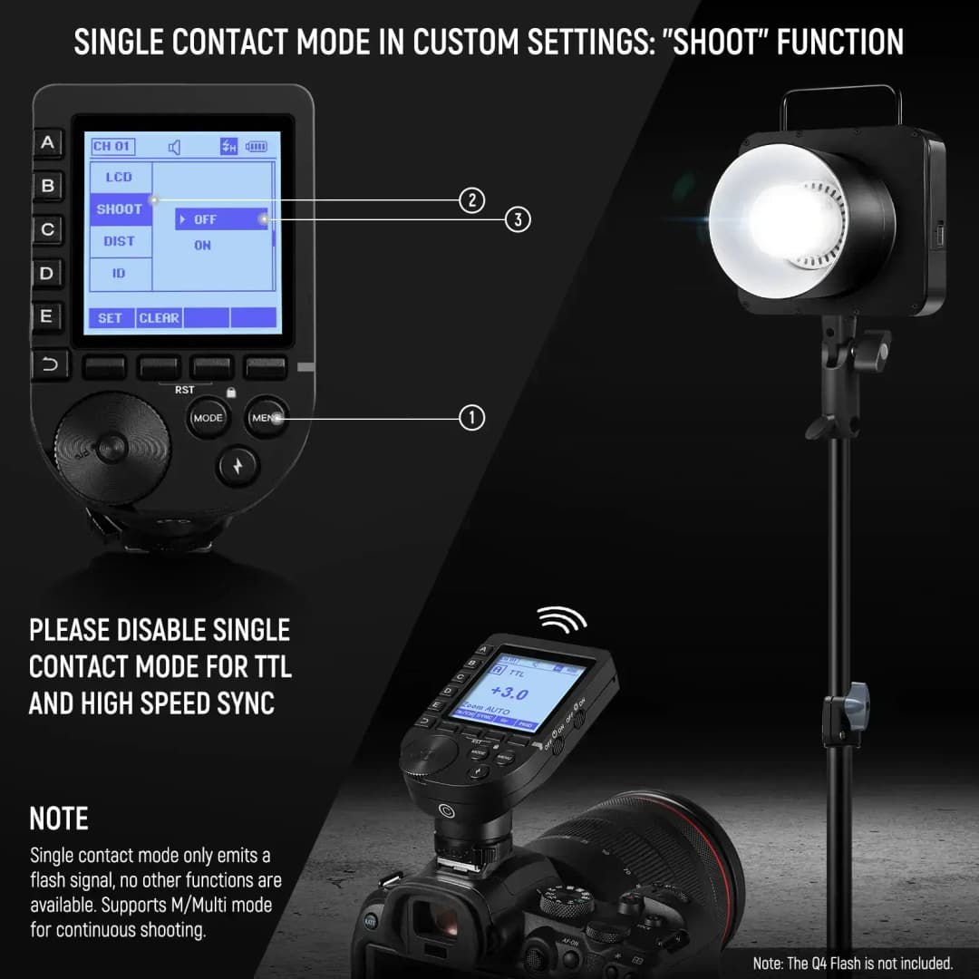 NEEWER QPRO-S Sony Uyumlu TTL Kablosuz Flaş Tetikleyici