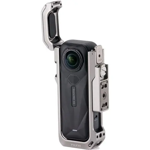 TiltaHorizontal Mounting Plate for Insta360 X5 Camera Cage - Titanium Gray (TA-T90-HMP-TG)