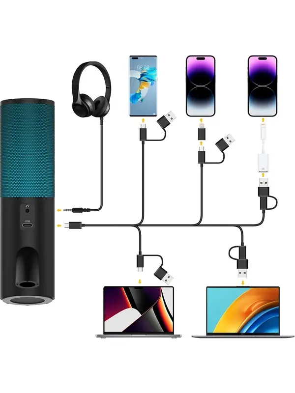 7ryms AT10 Rgb Kardioid Kondenser Mikrofonu Siyah