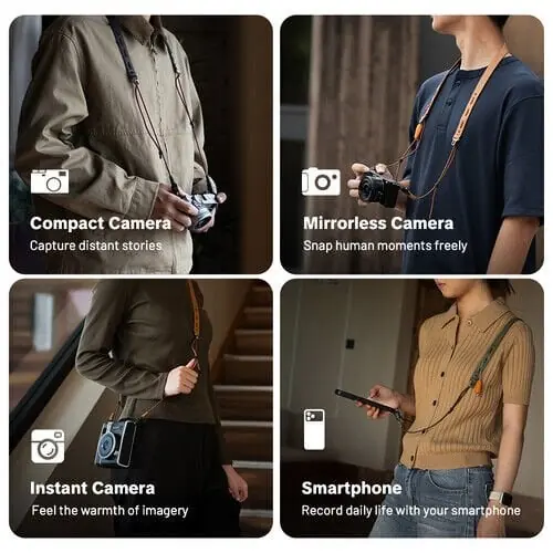 PGYTECH Camera Strap Slim (Vintage-Olive Green) - Kamera Askısı