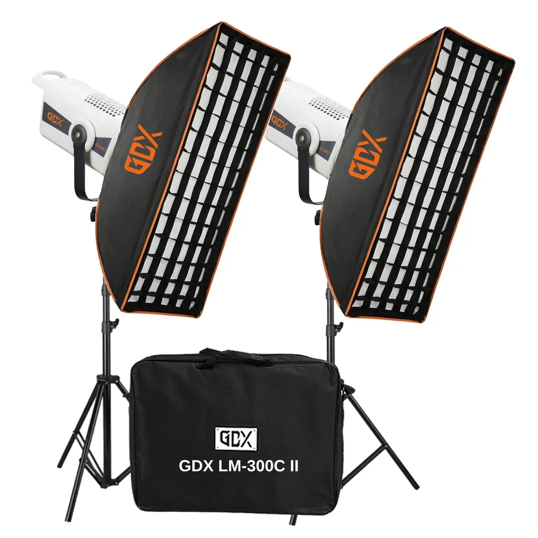 GDX LM-300C II İkili Set Video ve Fotoğraf Sürekli Işık