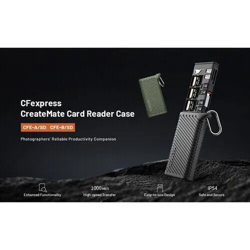 PGYTECH CFexpress CreateMate Card Reader Type A/SD(Classic Black)