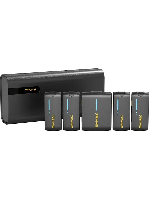 7Ryms Iray DW40 Dört Konuşmacılı Mini Kablosuz Mikrofonu Siyah