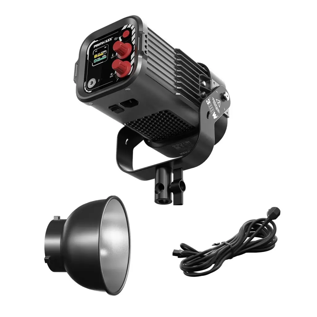 Ürün görseli: Photoolex CONE 300W Plus COB Profesyonel Video ve Stüdyo Işığı - TF-LS-062PL