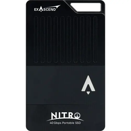 Ürün görseli: Exascend Nitro Portable SSD USB4 Black 4TB