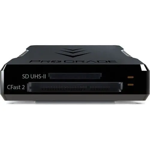 Ürün görseli: ProGrade Digital CFast 2.0 & SDHC/SDXC UHS-II USB 3.1 Gen 2 Çift Slot Kart Okuyucu