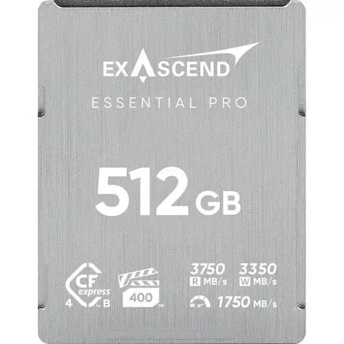 Ürün görseli: Exascend Essential Pro 512GB CF Express 4.0 Type B Hafıza Kartı