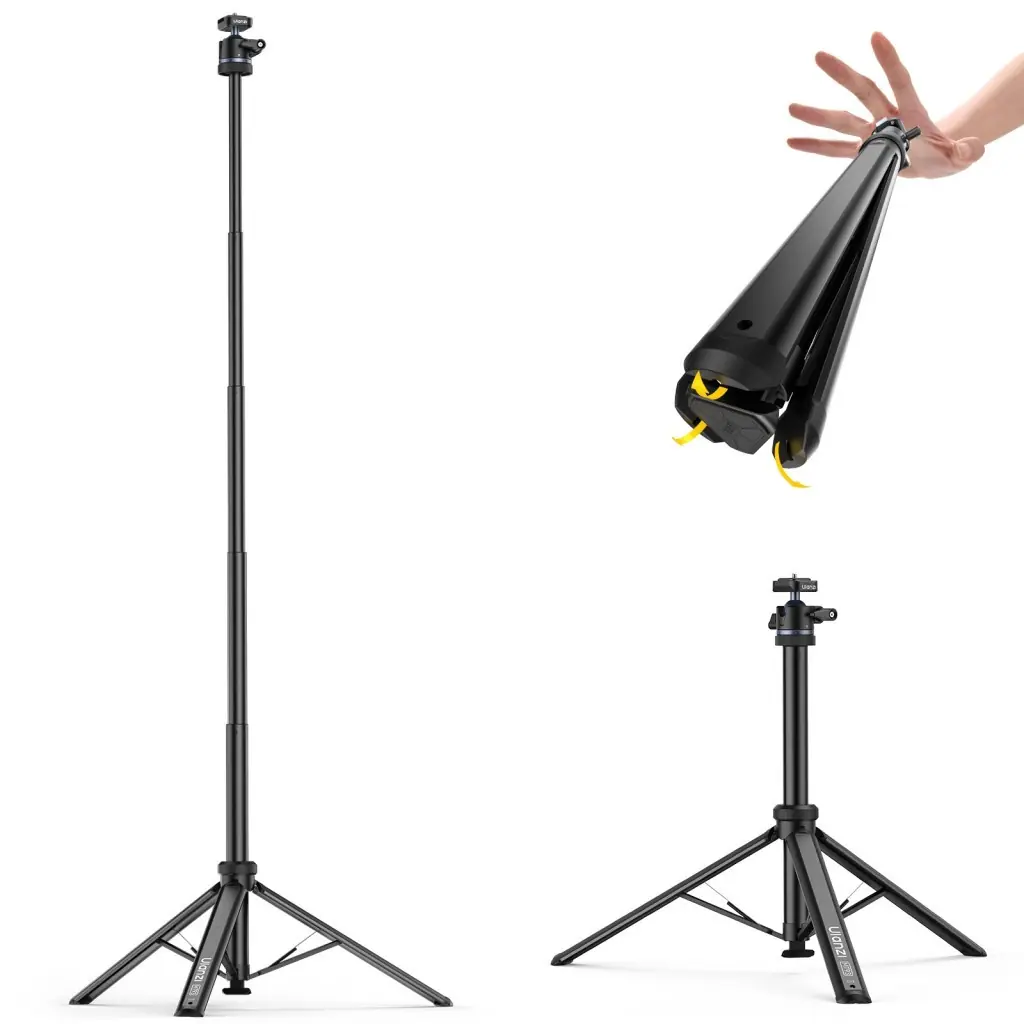 Ürün görseli: Ulanzi MT93 160cm Otomatik Açılır Uka Ball Head Quick Release Alüminyum Tripod - T202
