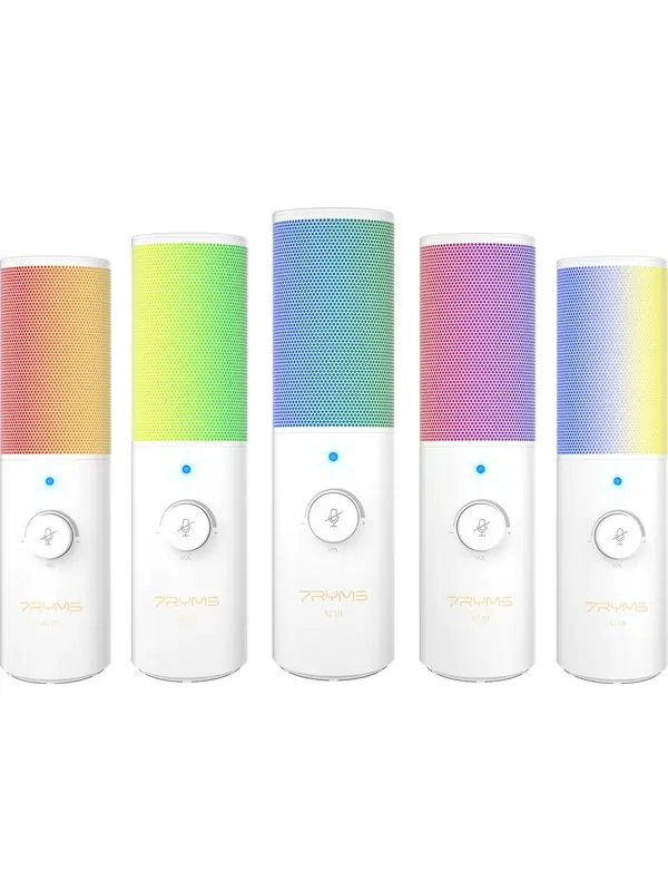 Ürün görseli: 7ryms AT10 Rgb Kardioid Kondenser Mikrofonu Beyaz