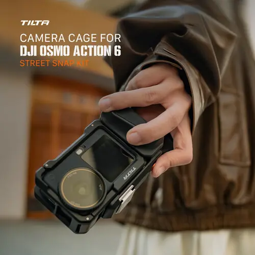 Tilta DJI Osmo Action 6 Kamera Kafesi ve Street Snap Aksesuar Kiti – Titanium Gray