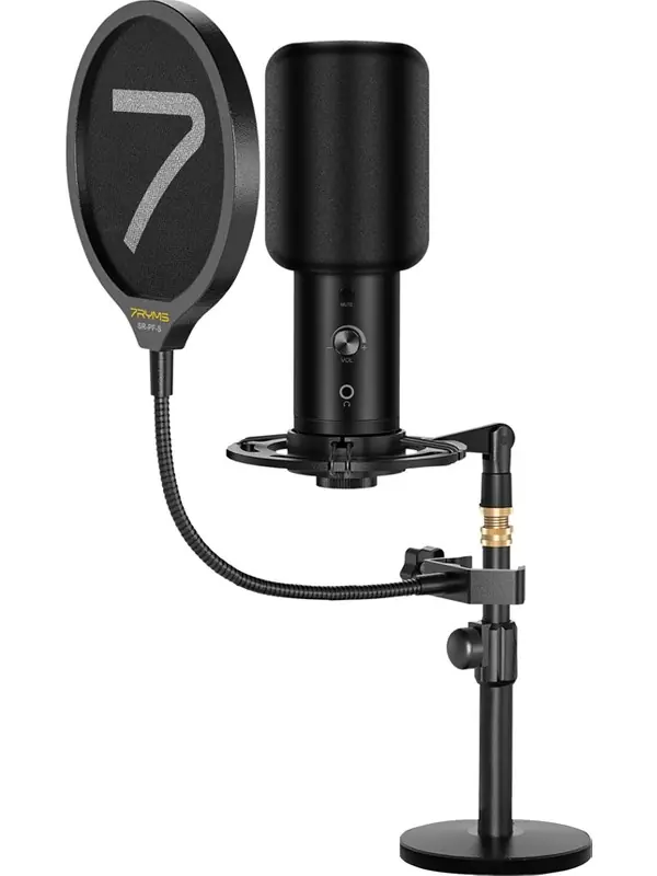 Ürün görseli: 7yryms AU01-K2 Pc,telefon Kaydı ve Yayın Için USB Mikrofon Kiti
