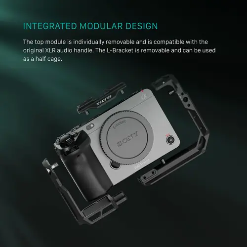 Tilta Full Camera Cage V2 for Sony FX3 & FX30 (Titanium Gray) – Profesyonel Kamera Kafesi