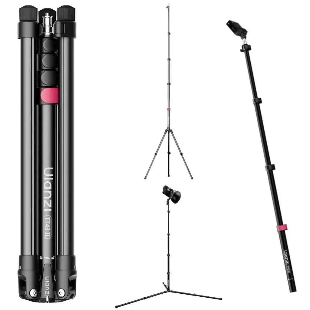 Ürün görseli: Ulanzi TT43 II 210cm Reversible 2 in 1 Işık Standı - S085