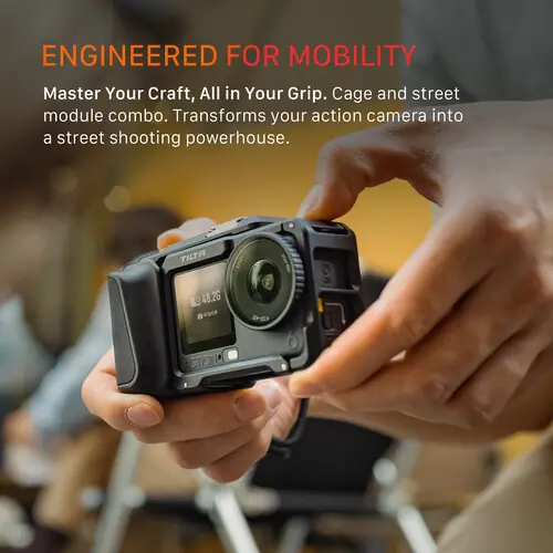 Tilta DJI Osmo Action 6 Kamera Kafesi ve Street Snap Aksesuar Kiti – Titanium Gray