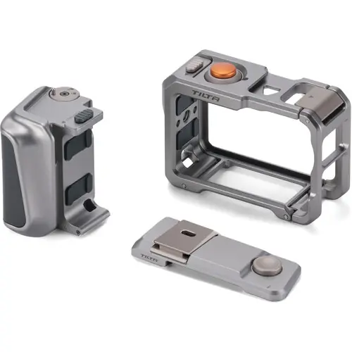 Tilta DJI Osmo Action 6 Kamera Kafesi ve Street Snap Aksesuar Kiti – Titanium Gray
